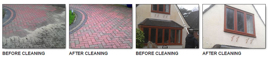 pressure washing before and after images